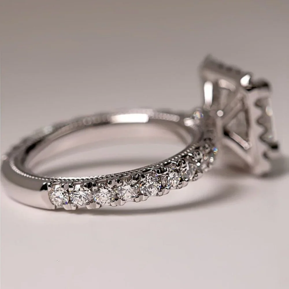 💎 Romantic Glitter Large Diamond Zircon Thin CZ Rings for Women, PD472
